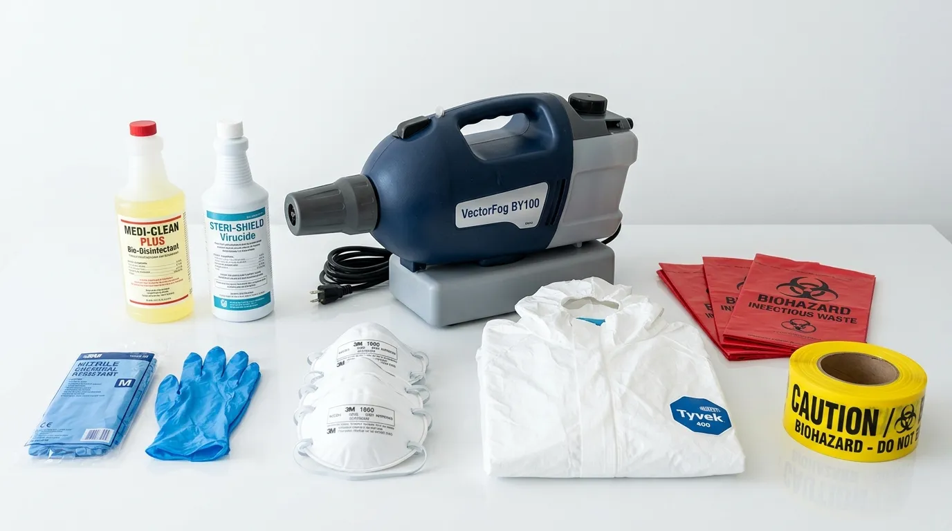 Professional biohazard remediation crew working in Fanwood